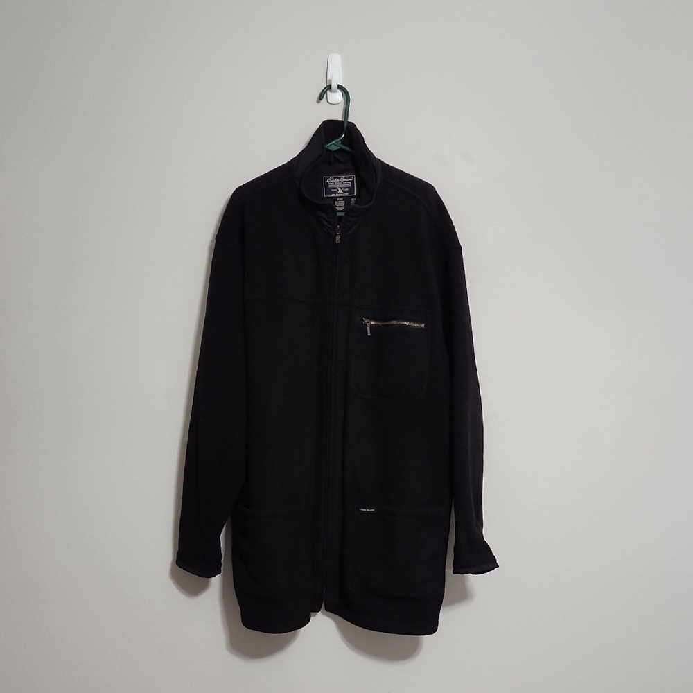 Men's Eddie Bauer Size 2X Black Fleece Jacket